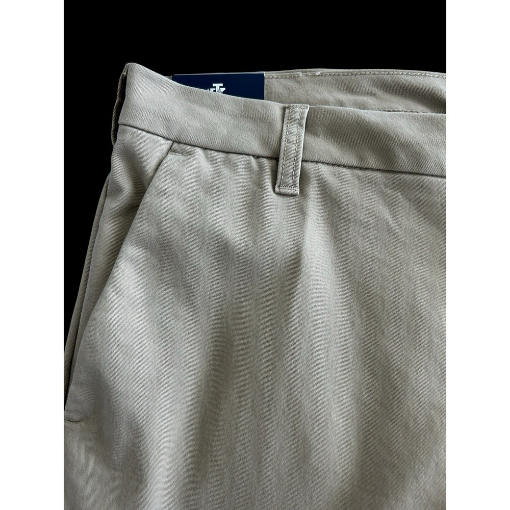 NEW Men's Izod Sports Flex‎ Khaki Tan Pants Performance Stretch 34x30 Sport Golf - Picture 10 of 12